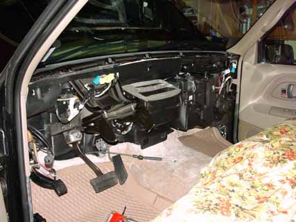 My Suburban without a dash