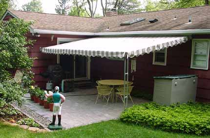 Big patio awning custom frame