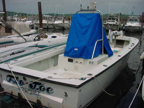 Center console cover on a Whitewater